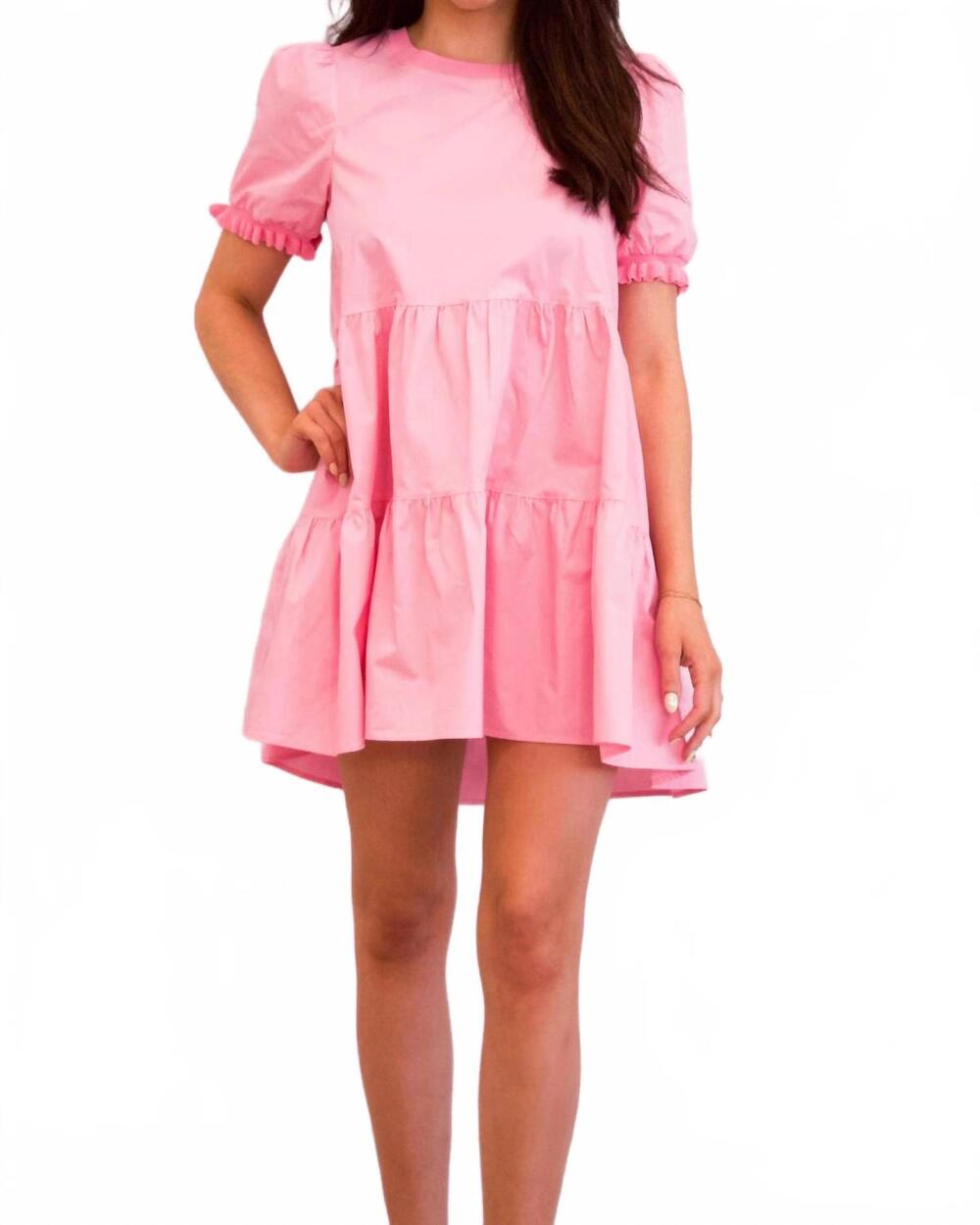 NEW DAY + MOON meaningful moment ruffle dress in pink